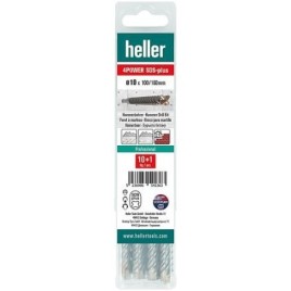 Foret marteau perforateur HELLER 4POWER avec insert SDS-Plus Ø: 10,0x x 150/210mm UE 11 pcs