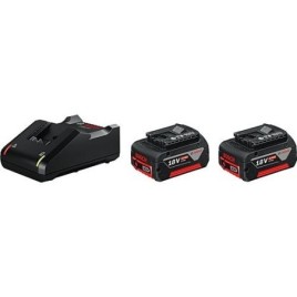 Kit batterie BOSCH 18V avec 2x 4,0 Ah batterie et chargeur