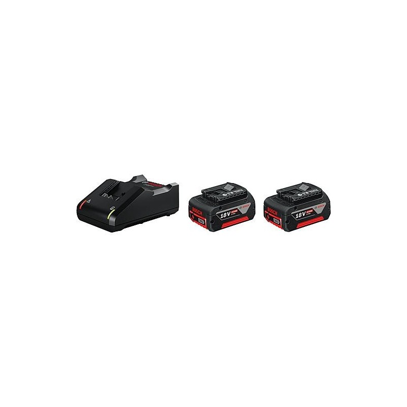 Kit batterie BOSCH 18V avec 2x 4,0 Ah batterie et chargeur