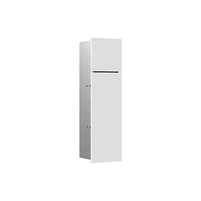 Module WC emco asis pure encastré, butée gauche 600mm, blanc alpin