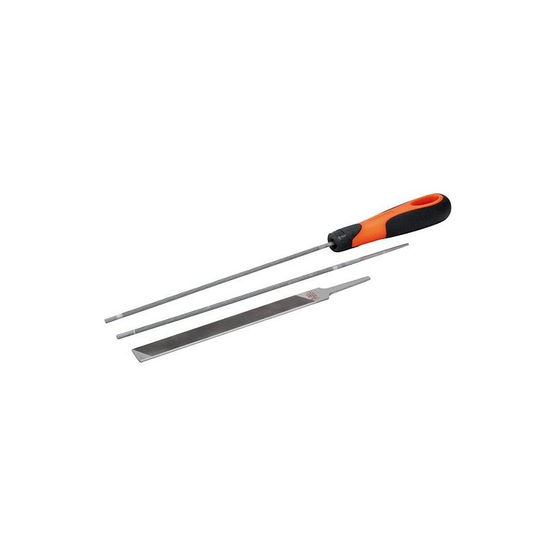 kit de limes pour scie BAHCO 168-combi-4,5, 200mm de long D 4,5mm pour chaine.325