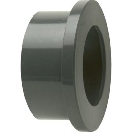 PVC-U - Raccord adhesif Douille a collet, 63 mm, pour bague d etancheite plate