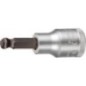 Embout de tournevis GEDORE 1/2" six pans creux avec tete spherique SW 6,0mm, longueur 60mm