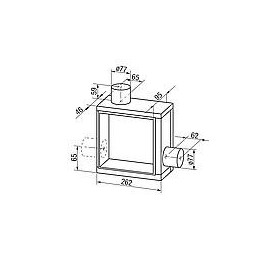 Helios Boitier a encastrer Ventilation pour 2 pieces ELS-GUBZR