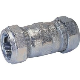 Accoup de serrage en fonte malleable fem/fem, Gaz PN 4, eau PN 10, Type O 3/4" (26,9)                             ",