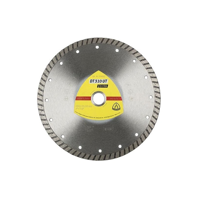 Disque à tronçonner diamant KLINGSPOR DT 310 UT EXTRA 115 x 22,23mm bord fermé