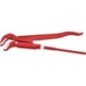 Pince serre-tube en S, KNIPEX rouge laqué, L: 420mm