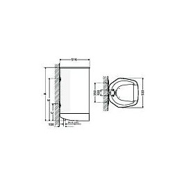 Reservoir mural 80 2 circuits" Type WSU 80, sans groupe de securite,!!nouveau mod