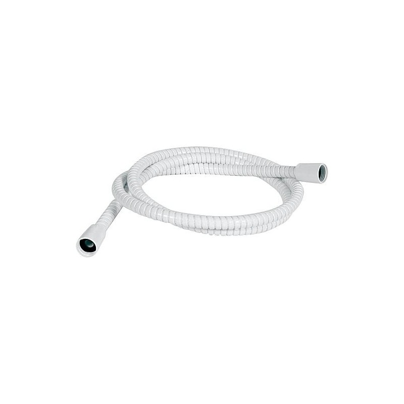 Flexible de douche DN 15-160 cm Powerflex (anti-flambage) blanc bilateral 1/2"- cone ABS"