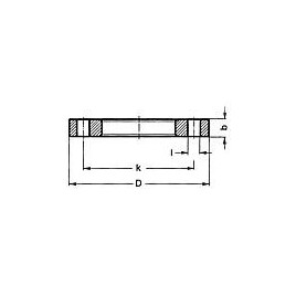 PVC-U - Raccord adhesif Bride en PP, 90 mm, PN10, avec armure en acier