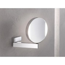 LED-Miroir cosmétique mural emco prime, grossissement 3-/7x Ø 202mm, 1 bras