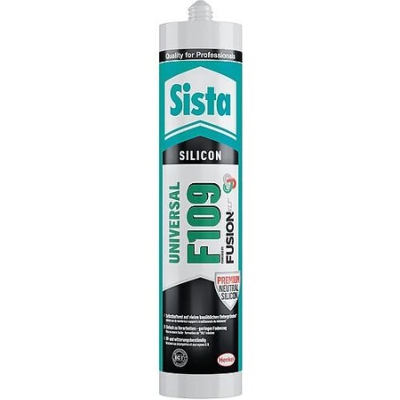 Silicone universelle SISTA F109 fusion gris clair (mat) cartouche 300ml