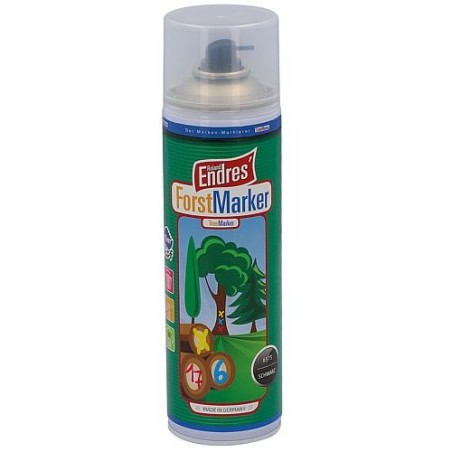 Spray de marquage longue durée noir, Roland Endres marqueur 360° KWF, bombe aérosol 500ml