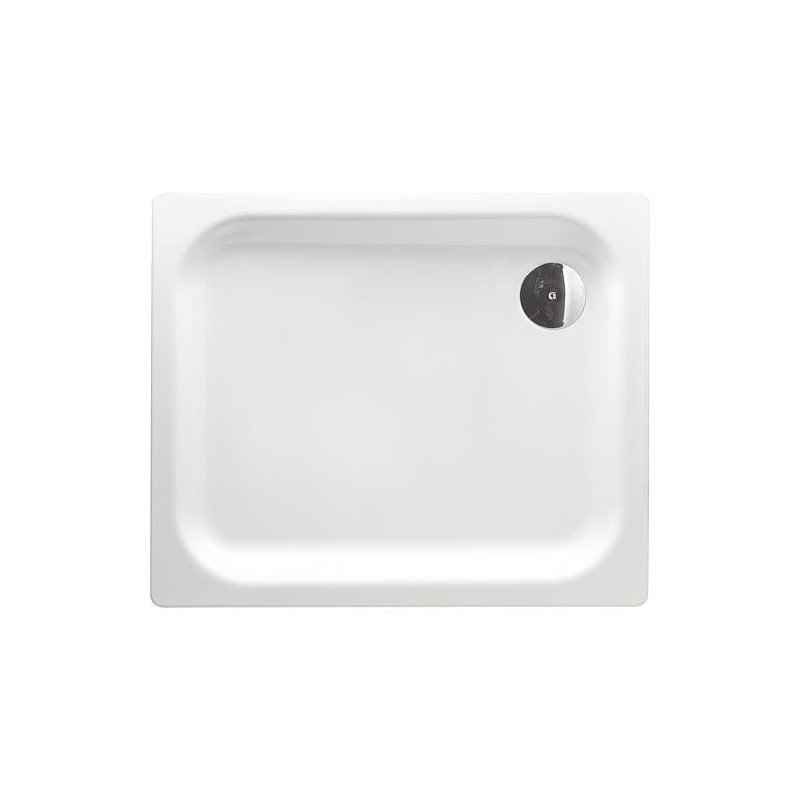 Receveur douche EDURA rectangulaire 1600x40x900 mm acier émaillé,  blanc