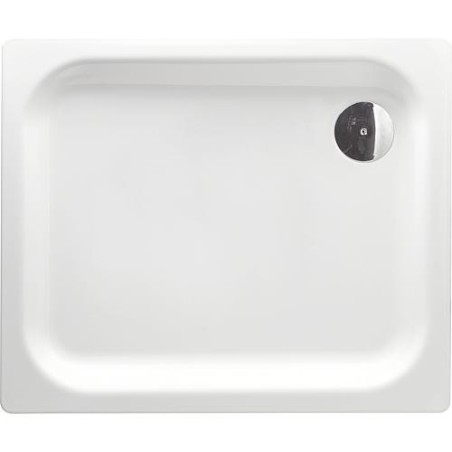 Receveur douche EDURA rectangulaire 1600x40x900 mm acier émaillé,  blanc