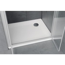 Receveur douche EDURA rectangulaire 1600x40x900 mm acier émaillé,  blanc