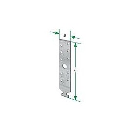 Ancrage de profilé 28-48 100x34x3,0 mm