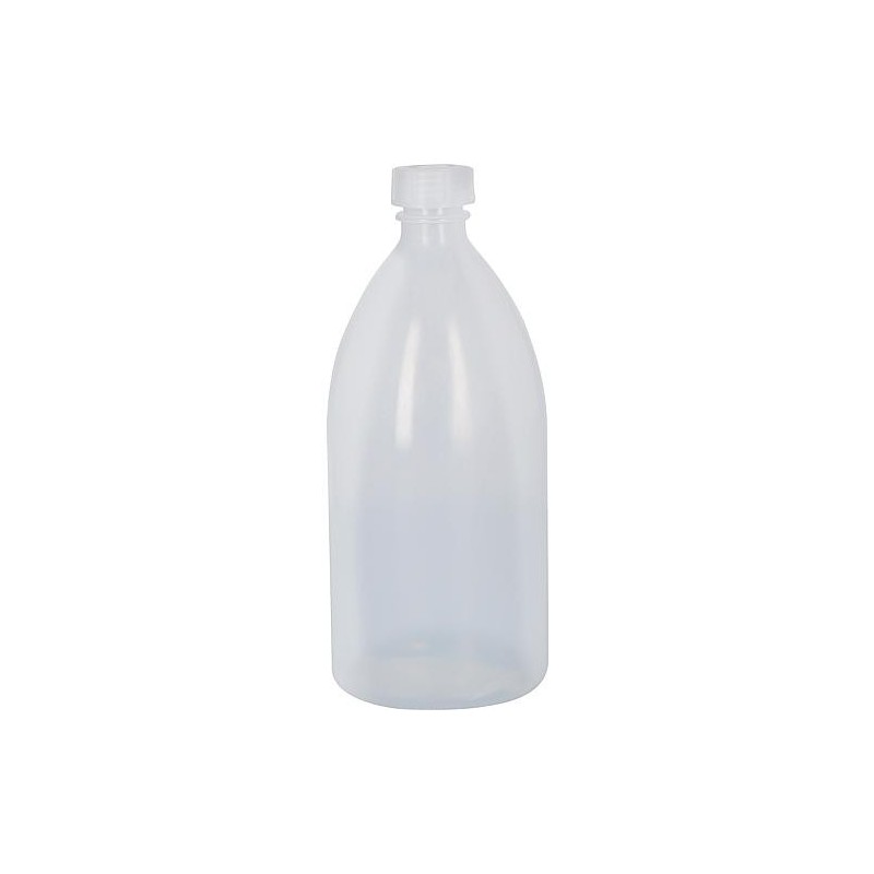 Bouteille en plastique avec bouchon à vis contenu 1000 ml