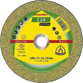 Disque à tronçonner KLINGSPOR C 24 EXTRA 230 x 3,0 x 22,23 mm, Contre-coudé