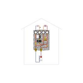 Module hydraulique Easyflow Logico, circuit direct, circuit melange, sans regulation