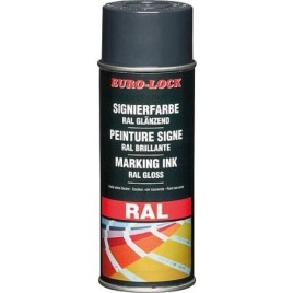 Encre de marquage RAL 7021 EURO-LOCK LOS 5295 (noir-gris brillant) bombe aérosol 400ml