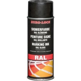 Encre de marquage RAL 7021 EURO-LOCK LOS 5295 (noir-gris brillant) bombe aérosol 400ml