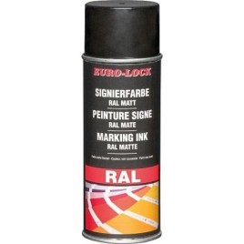 Encre de marquage RAL 7021 EURO-LOCK LOS 5295 (noir-gris brillant) bombe aérosol 400ml