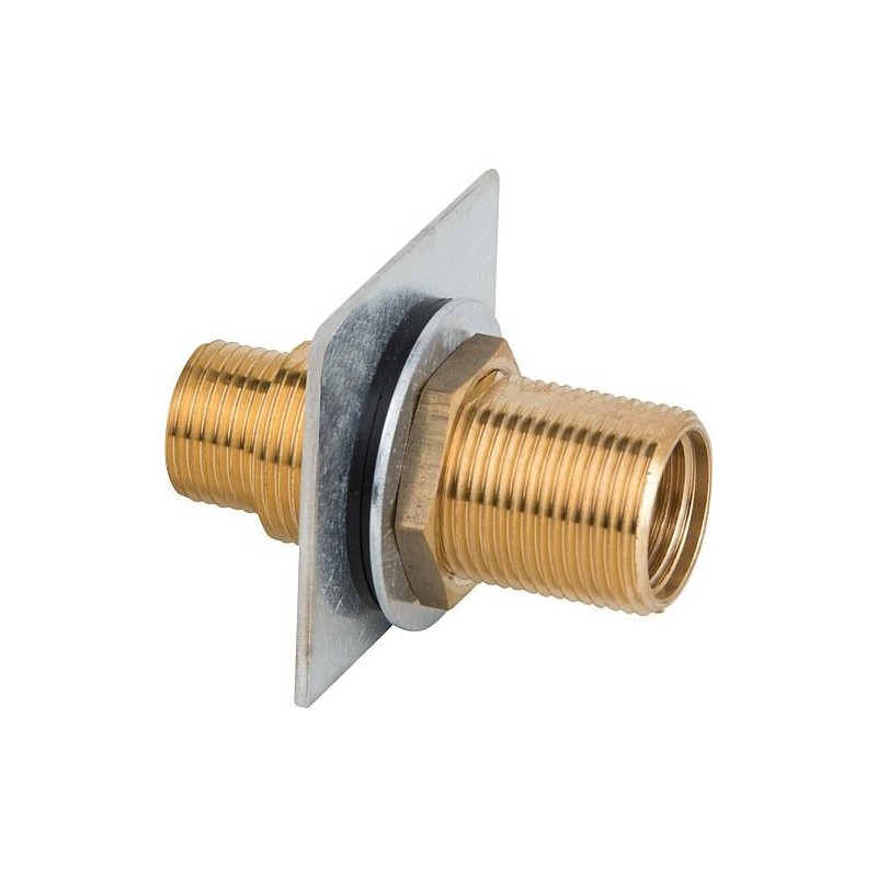 Rallonge mur creux 3/4" x 1/2" x 130 mm Laiton