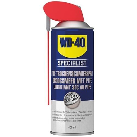 PTFE-Lubrifiant sec en aérsol WD-40 specialist 400ml Smart Straw-bombe aérosol