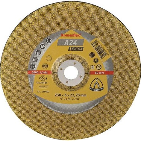 Disque de découpage KLINGSPOR coudé 230x3,0x22,23mm