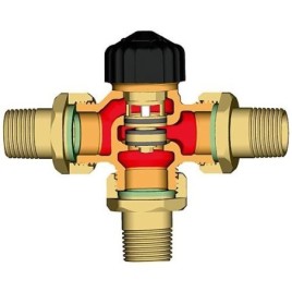 Soupape de melangeur 3 voies DN 32 (11/4"),kvs 6,4 joint plat