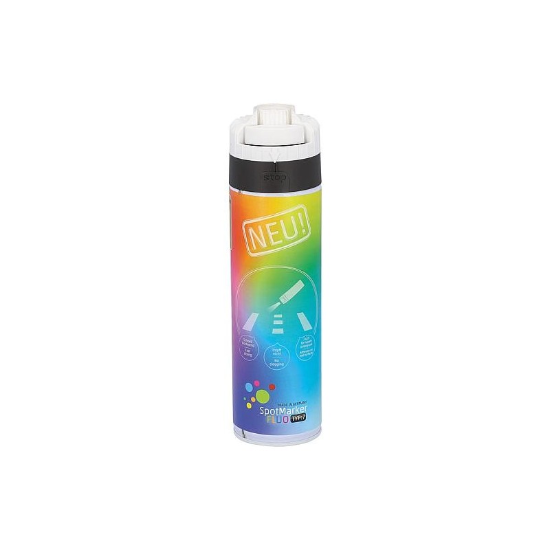 Spray de marquage blanc Roland Endres SpotMarker TYP7 360°, bombe aérosol 500ml