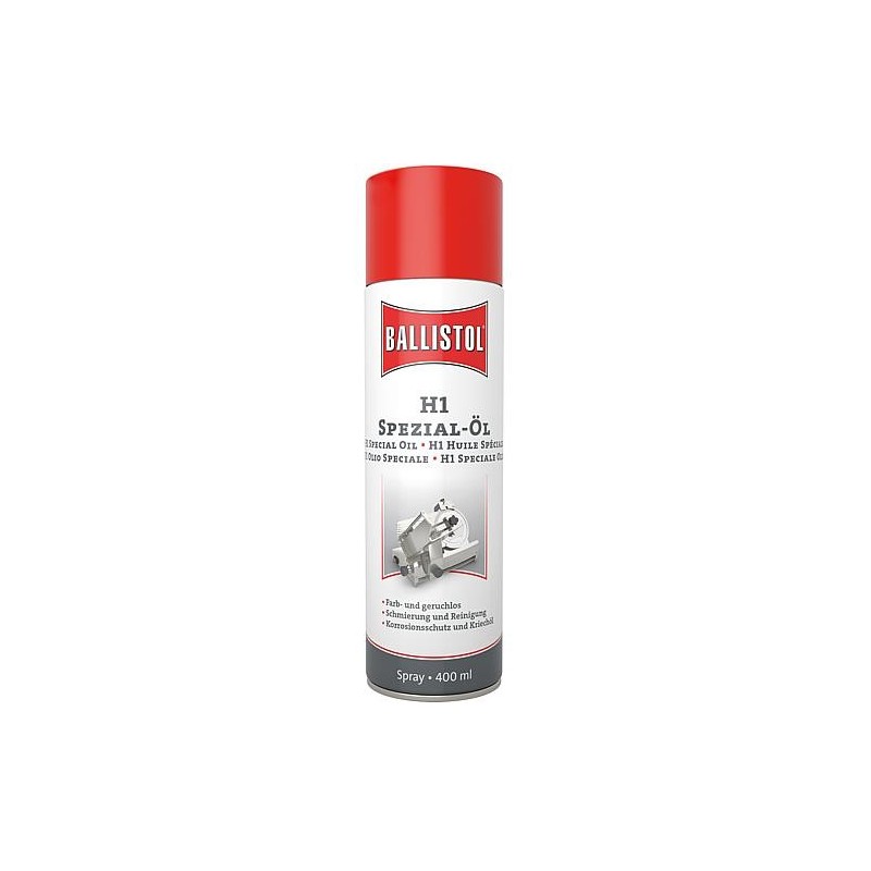 H1 Huile spécial BALLISTOL huile alimentaire, bombe aérosol 400ml