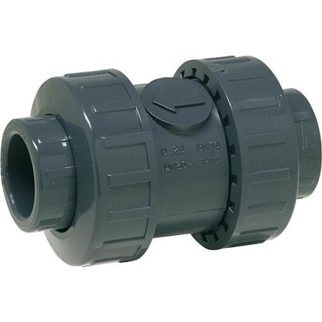 PVC-U - Raccord adhesif Clapet de retenue, 40 mm, commande par ressort