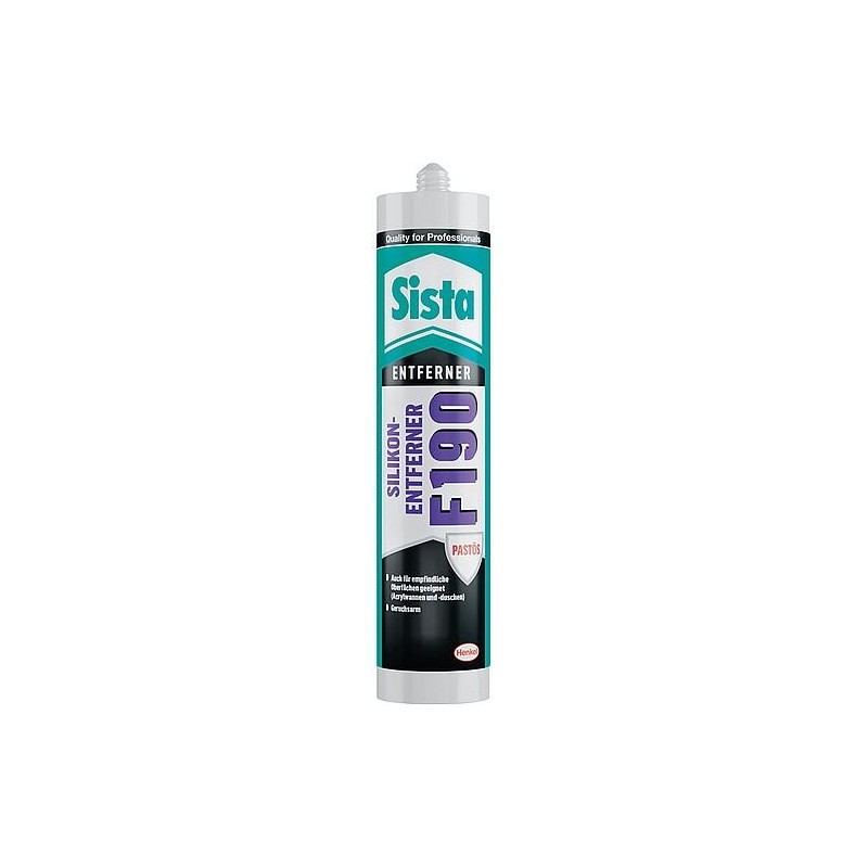 Décapant de silicone SISTA F190 transparent cartouche 300ml