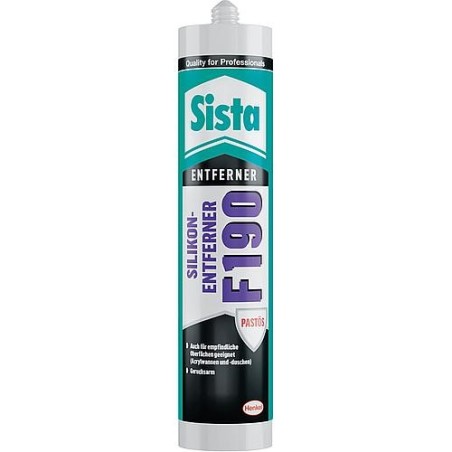 Décapant de silicone SISTA F190 transparent cartouche 300ml