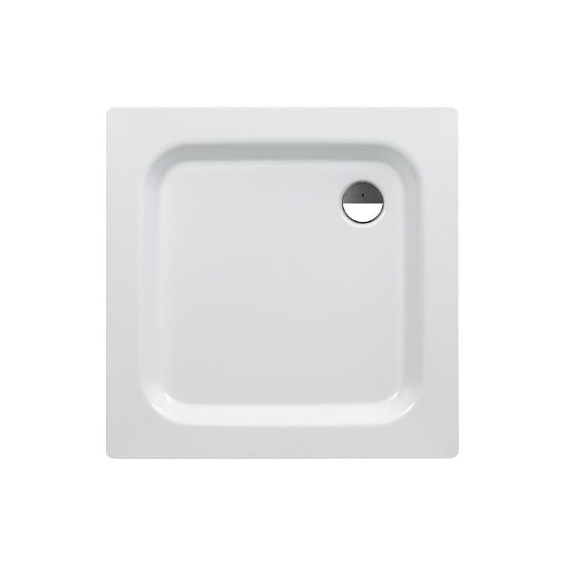 Receveur de douche ERAM carré 800x65x800 mm acier émaillé, blanc