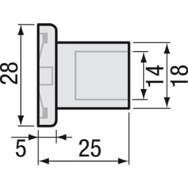 Guidage de piston a joint conique de soupape,convient pour securite thermique d’ecoulement (Caleffi)