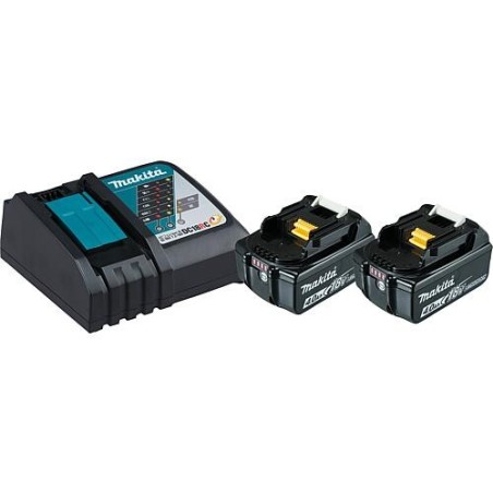 Kit Batterie MAKITA 18V 2x 4,0 Ah Li-Ion batteries et 1 chargeur 197490-7