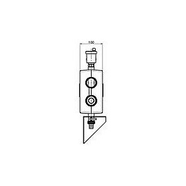 Collecteur de chauffage DN25 , 3+1 circuits avec désemboueur magnétique et purgeur