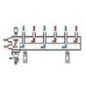 Collecteur de chauffage DN25 , 3+1 circuits avec désemboueur magnétique et purgeur