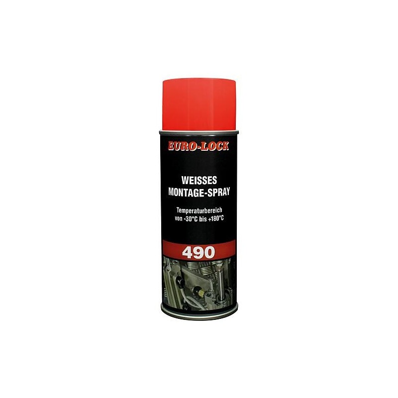 Spray de montage blanc EURO-LOCK LOS 490 bombe aérosol 400ml