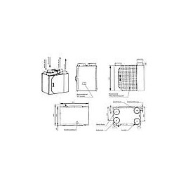 KWL EVENES HRV 35 OU BY, 3 niveaux, vol.max 350m³/h raccordement Haut ou bas