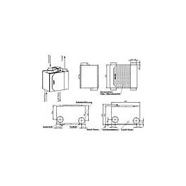 KWL EVENES HRV 35 OU BY, 3 niveaux, vol.max 350m³/h raccordement Haut ou bas