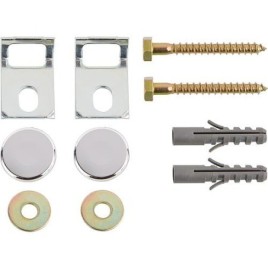 Kit de fixation pour urinoir Geberit avec capuchon chromé Kerafix