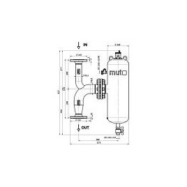 Désemboueur et séparateur d’air avec aimant DF/DS/C DN50 bride