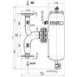 Désemboueur et séparateur d’air avec aimant DF/DS/C DN50 bride