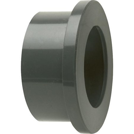 PVC-U - Raccord adhesif Douille a collet, 50 mm, pour bague d etancheite plate