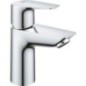 Mitigeur lavabo Grohe BauEdge S-Size saillie 93 mm chrome écoulement Push-Open