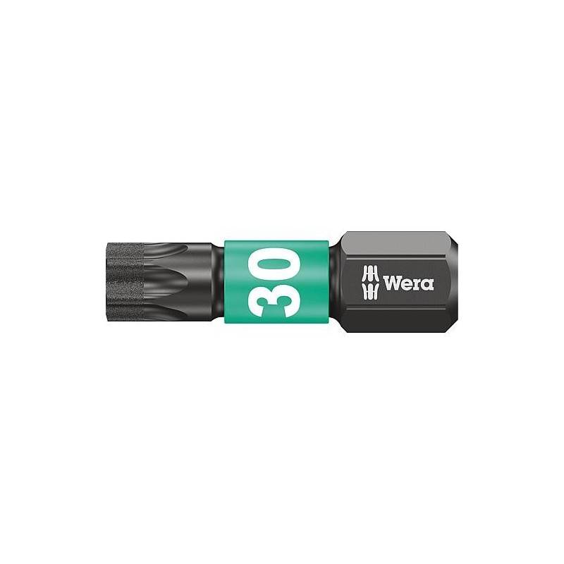 Embout WERA 1/4" impacteur pour visseuse à percussion T 30x25mm UE 10